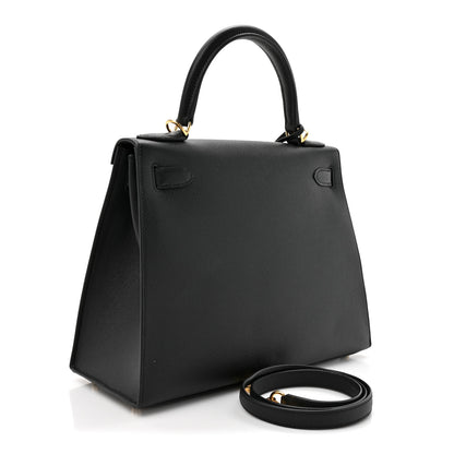 Hermes Epsom Kelly Sellier 28 Black 3 of 11