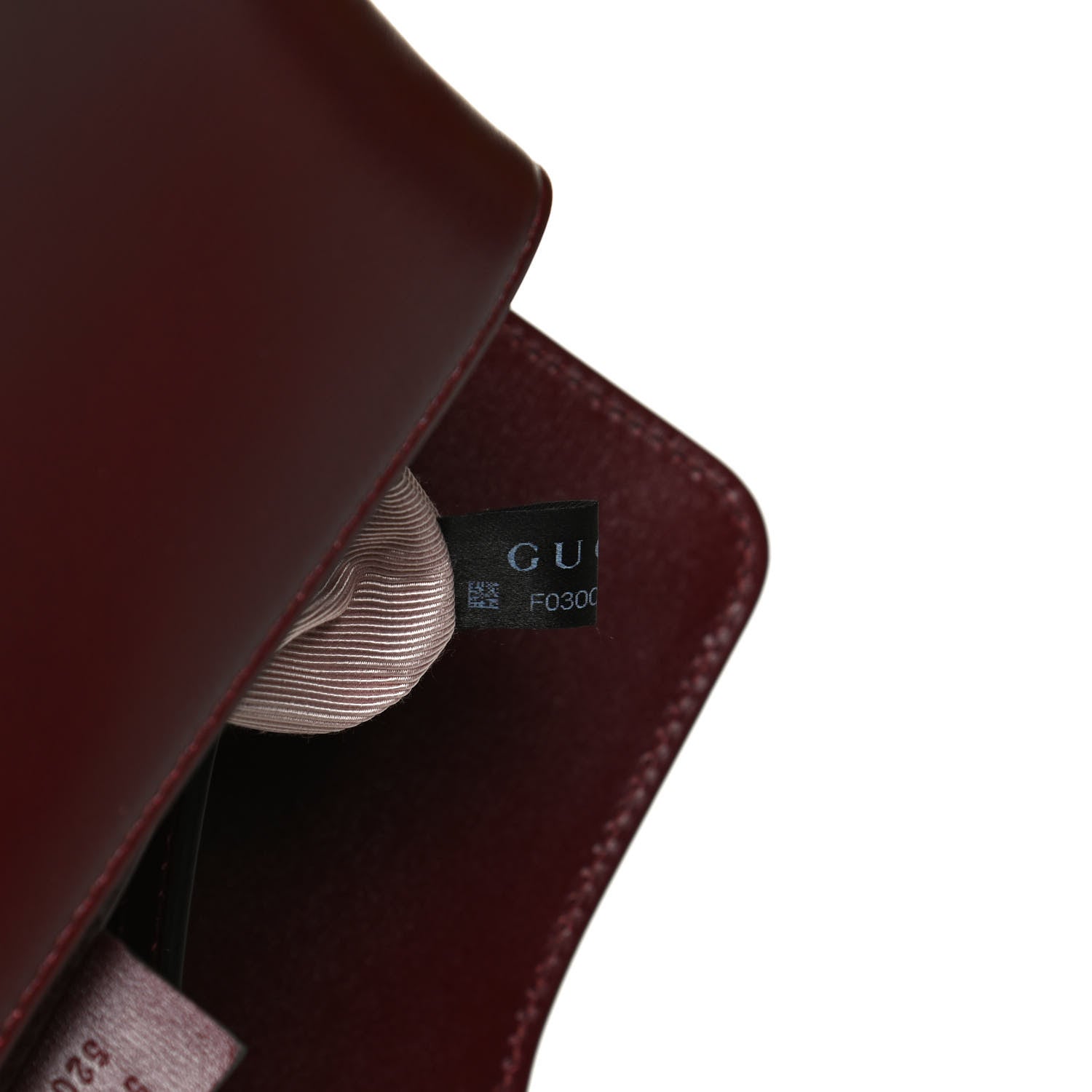 Gucci Vitello Palmellato Lux Small Arli Flap Shoulder Bag Vintage Bordeaux 8 of 11