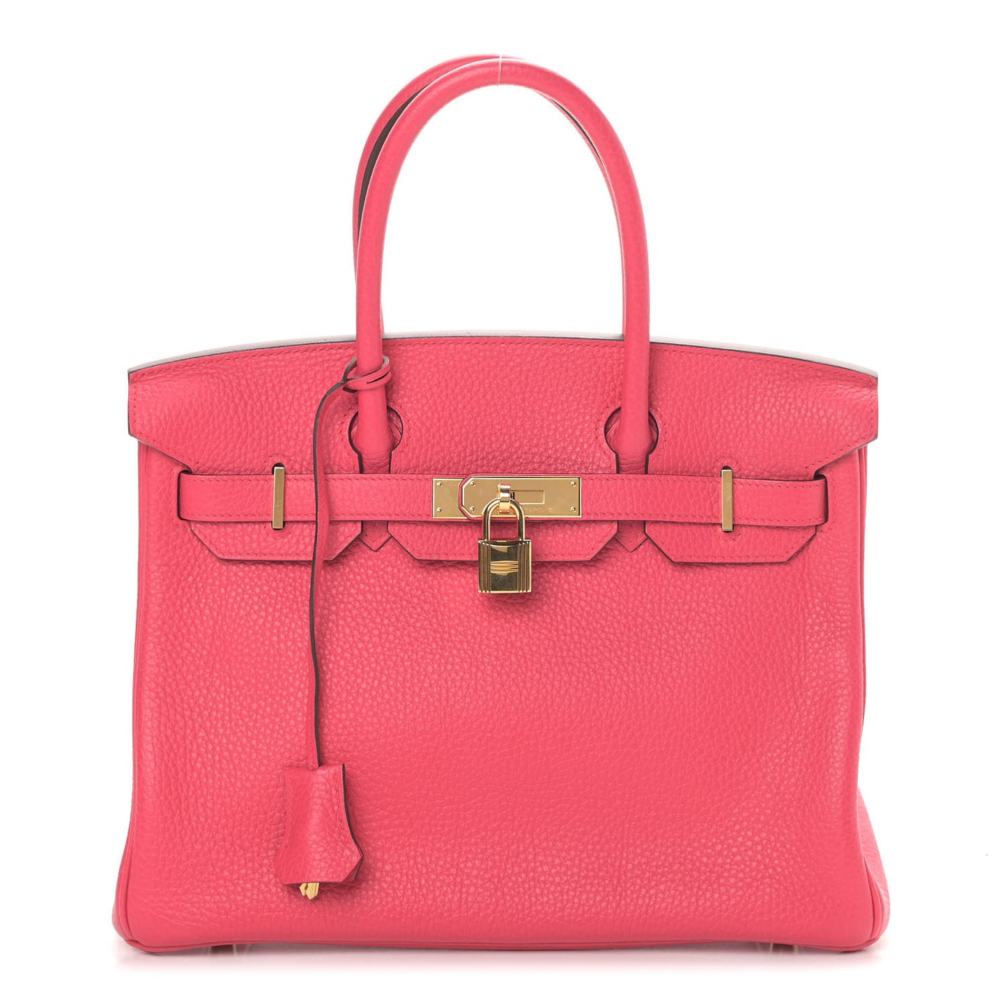 Taurillon Clemence Birkin 30 Rose Extreme