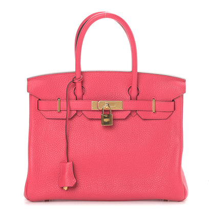 Hermes Taurillon Clemence Birkin 30 Rose Extreme 1 of 11