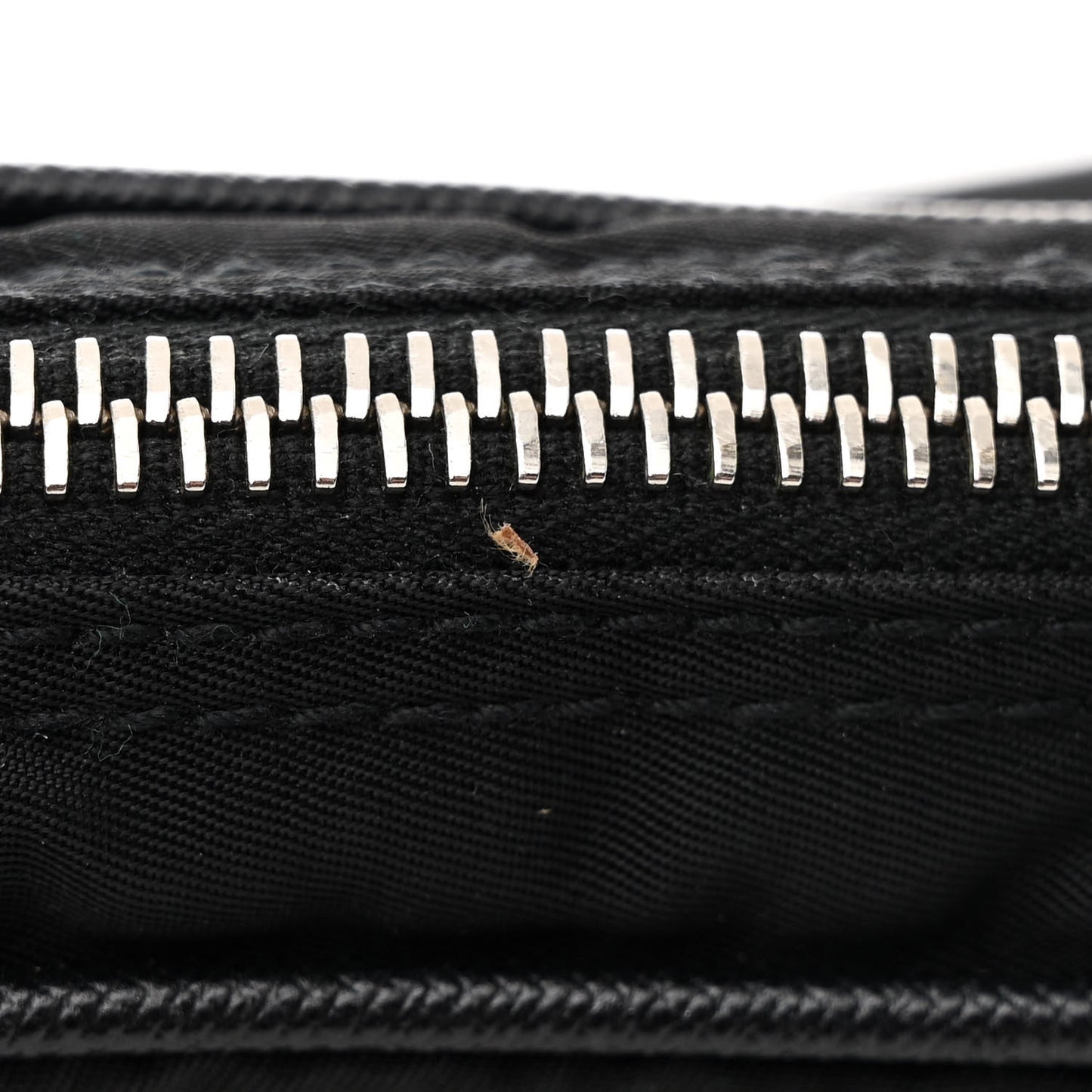 Nylon Vela Saffiano Shoulder Bag Black