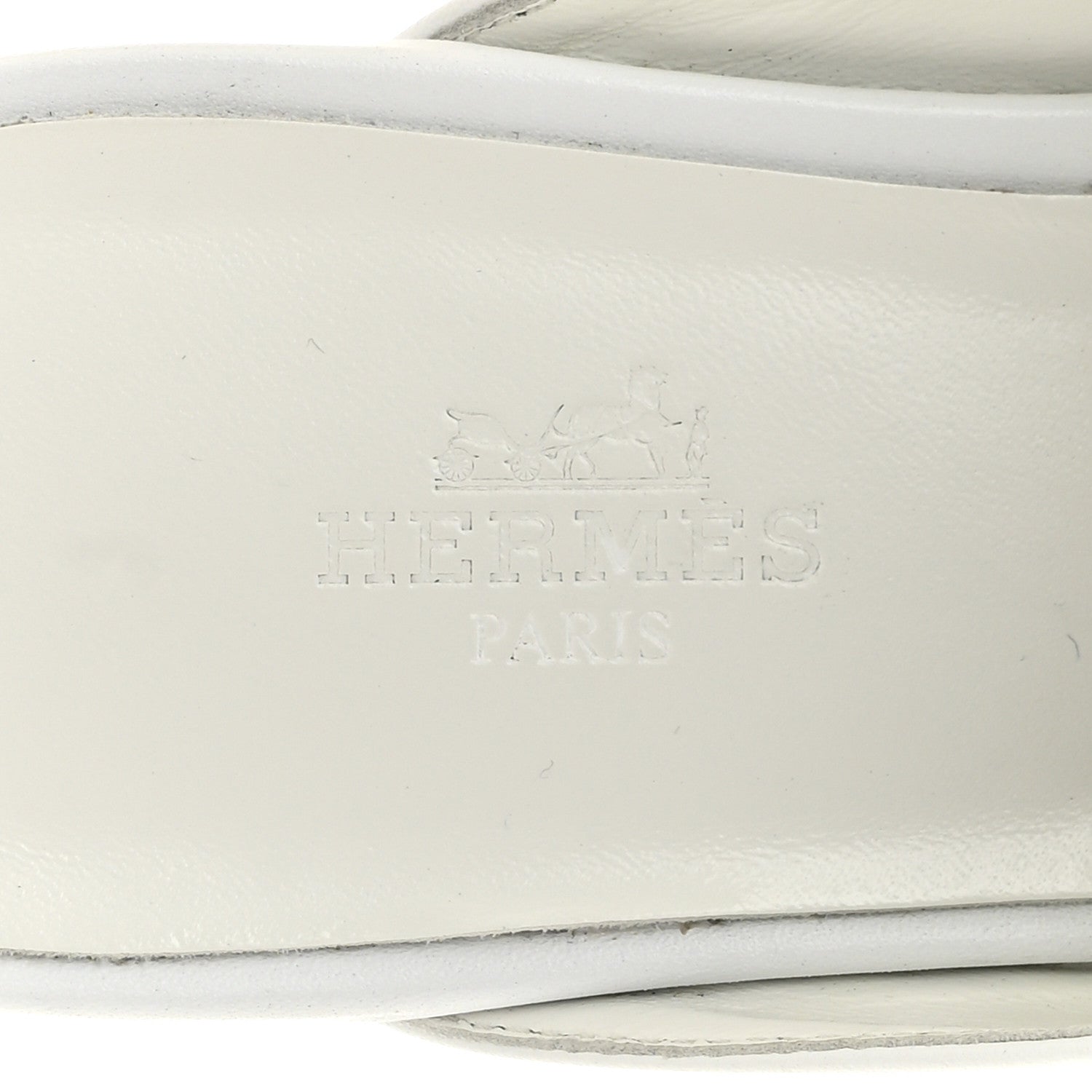 Hermes Calfskin Oz Mules 38 White 7 of 10