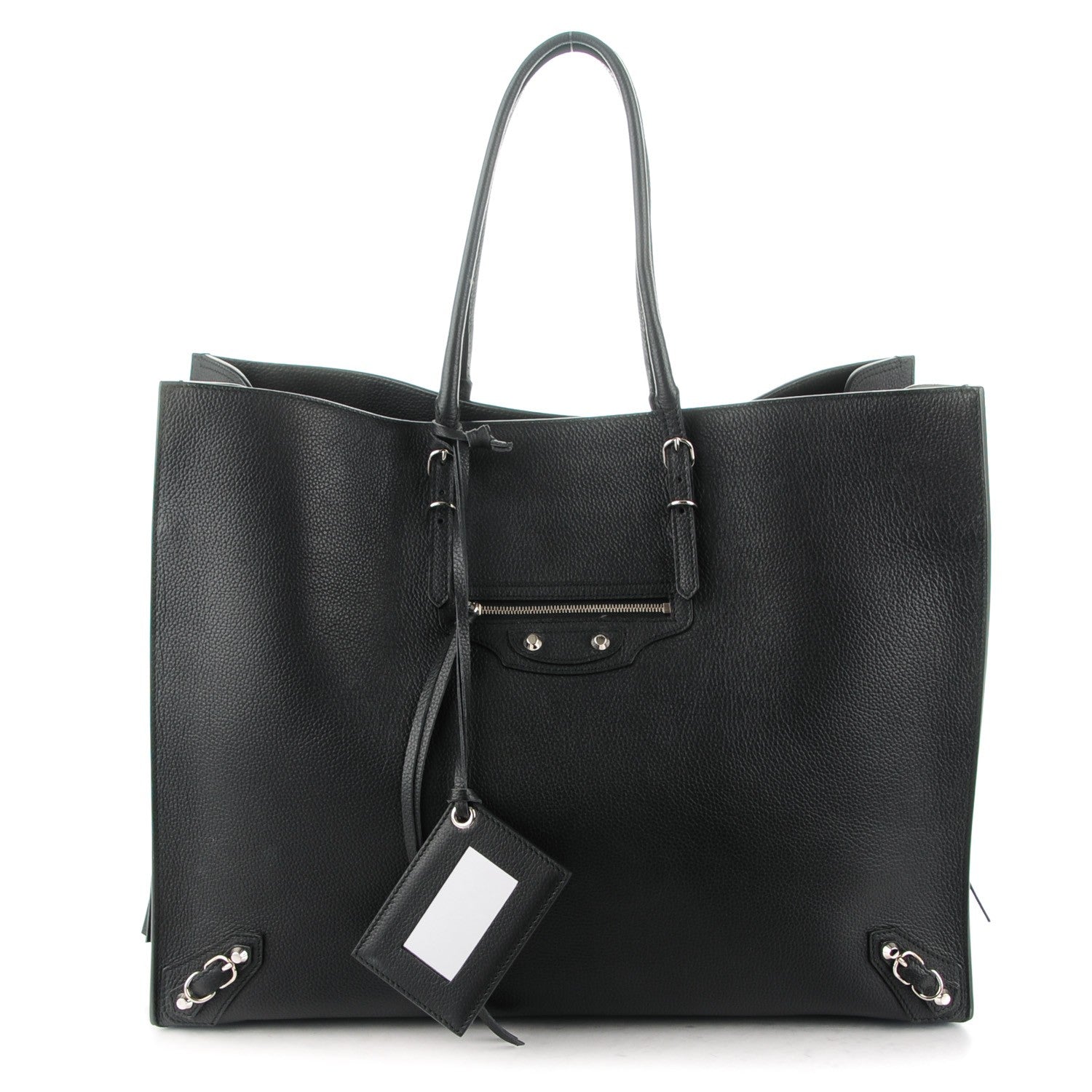 Balenciaga Supple Calfskin Papier A4 Zip Around Tote Black 1 of 8