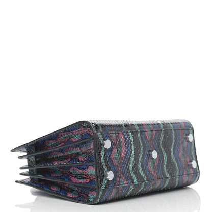 Saint Laurent Snakeskin Curvy Stripe Nano Sac De Jour Multicolor 4 of 23