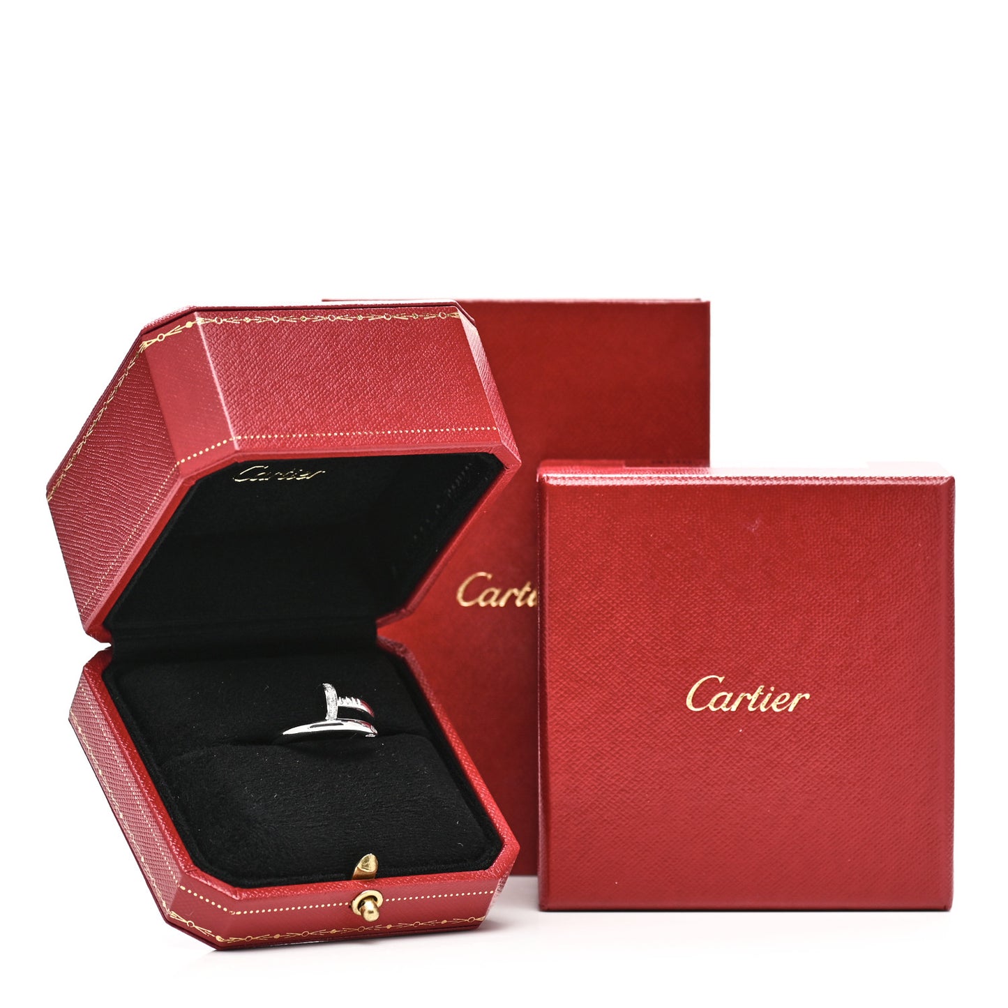 18K White Gold Diamond Juste Un Clou Ring 52 6