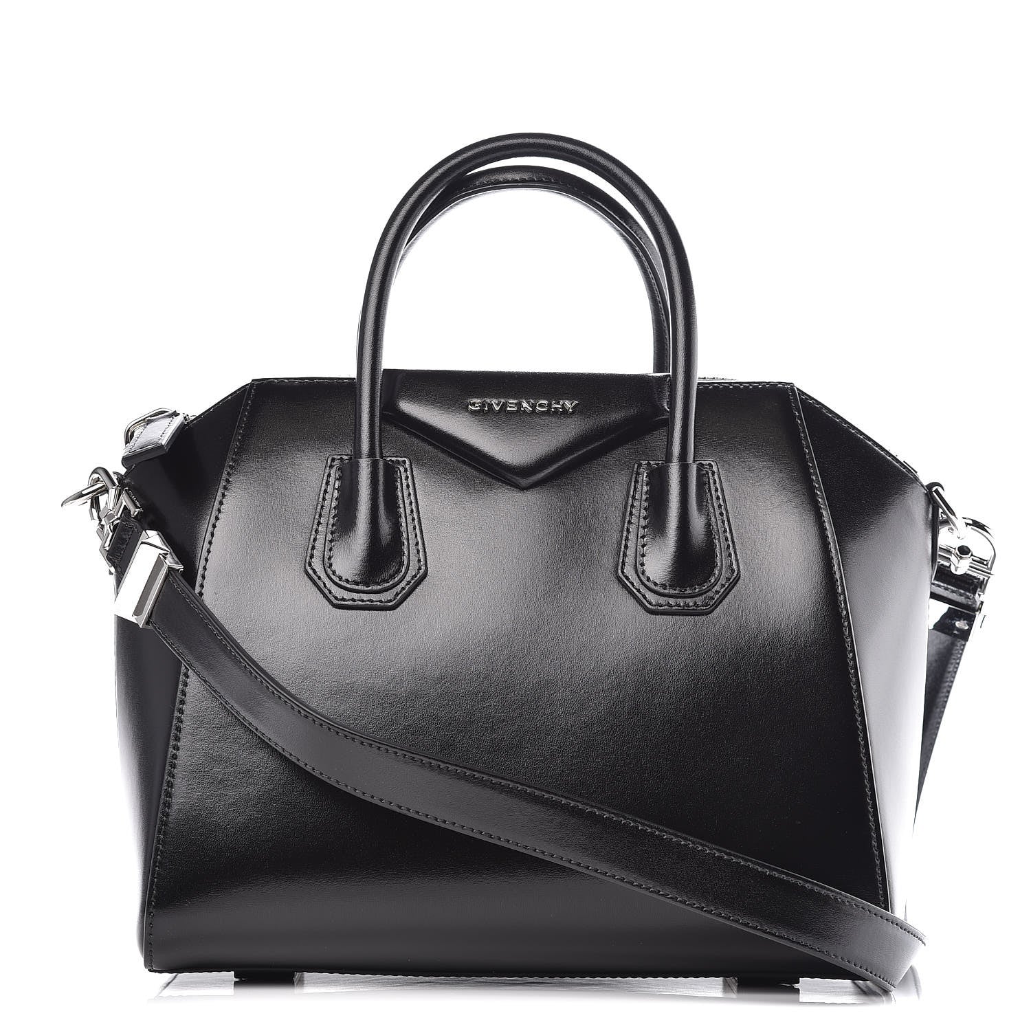 Givenchy Shiny Lord Calfskin Small Antigona Black 1 of 9