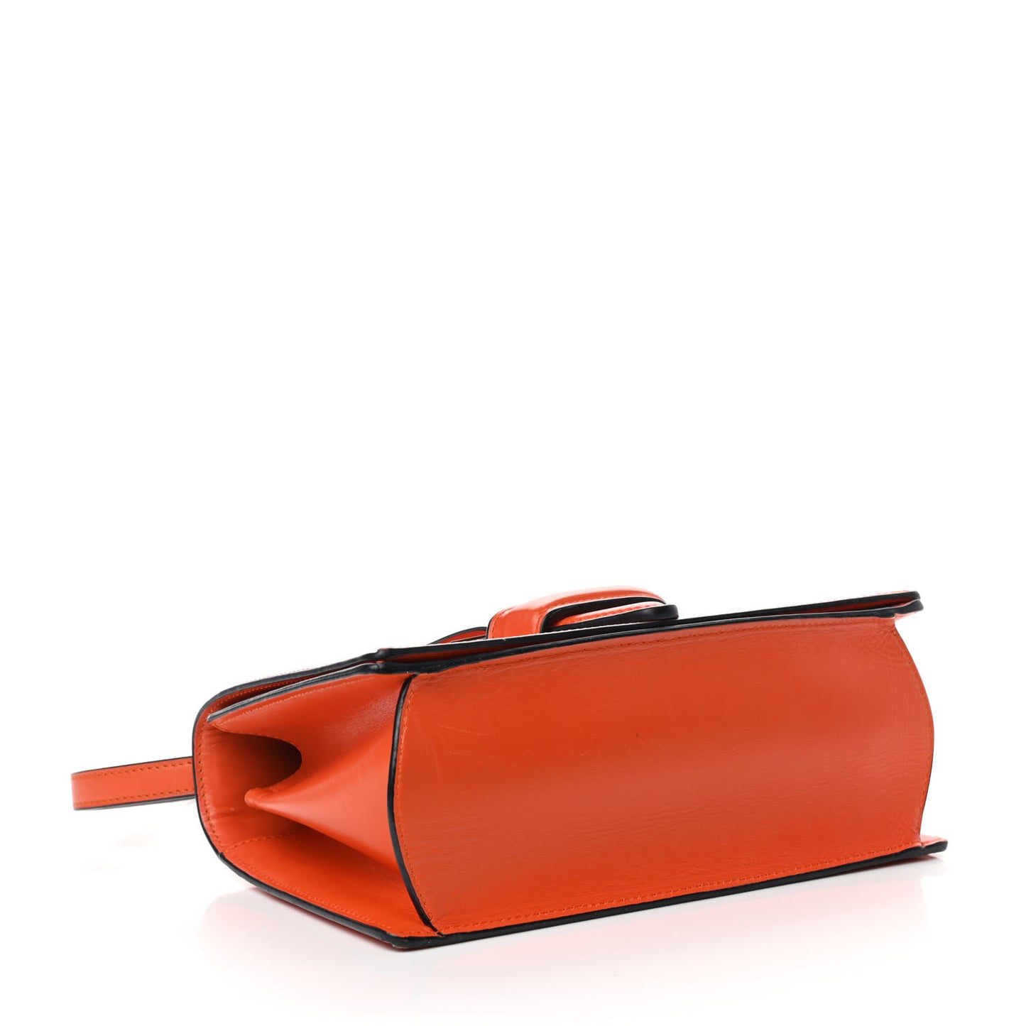 Calfskin Medium Barcelona Shoulder Bag Orange