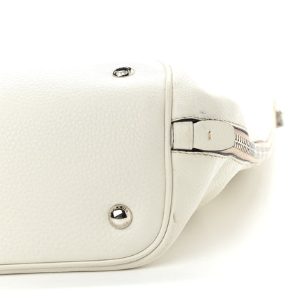 Prada Vitello Daino Side Zip Tote Talco 11 of 11