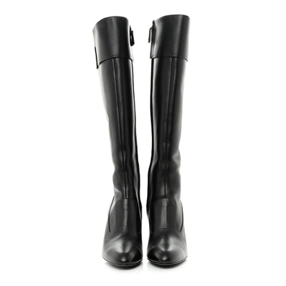 Chanel Lambskin High Boots 37 Black 2 of 11