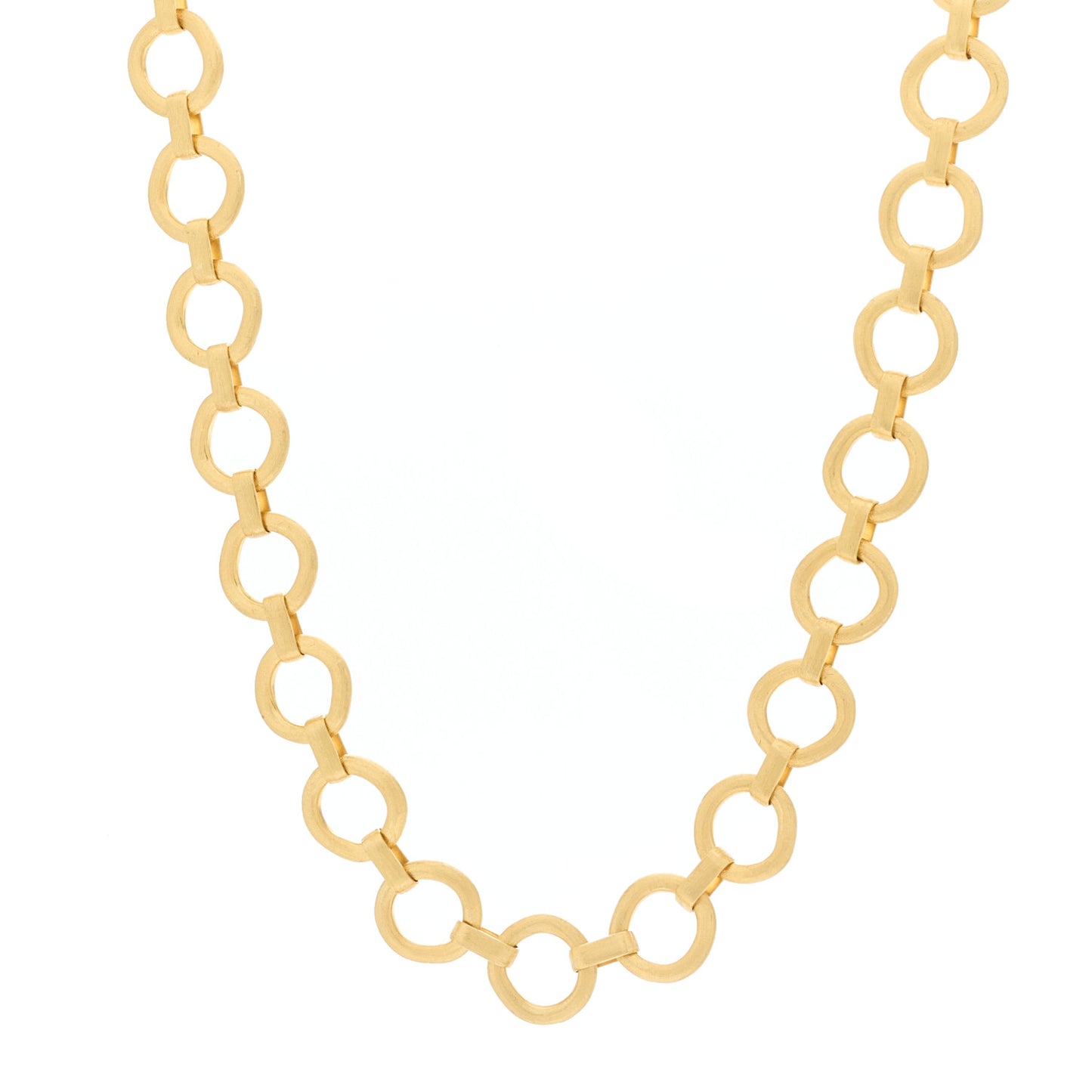 18K Yellow Gold Jaipur Flat Link Necklace