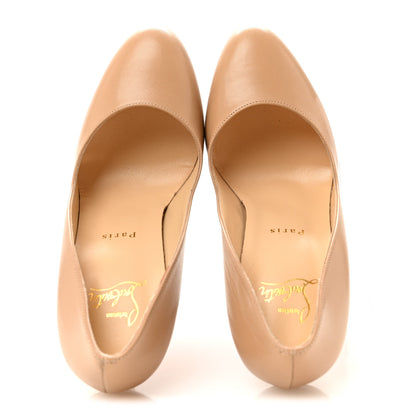 Christian Louboutin Kid Dolly 160 Pumps 38 Nude 2 of 9