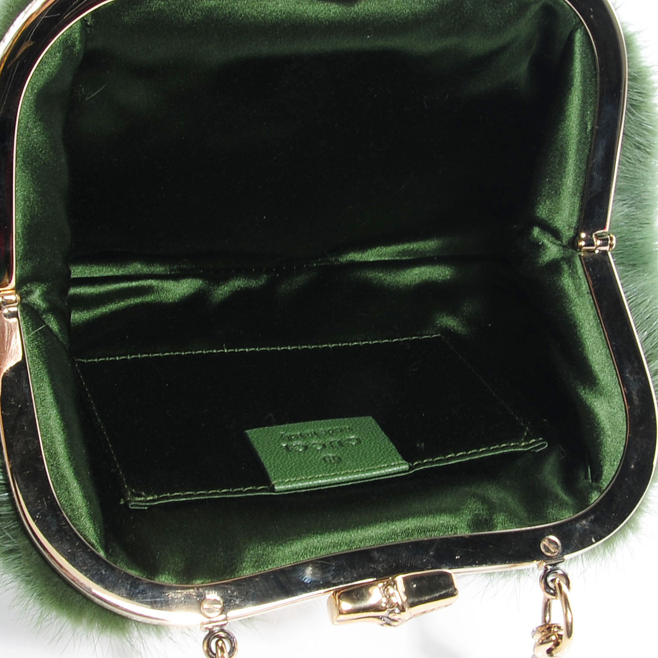 Gucci Mink Fur Bamboo Handle Tom Ford Evening Bag 5 of 7