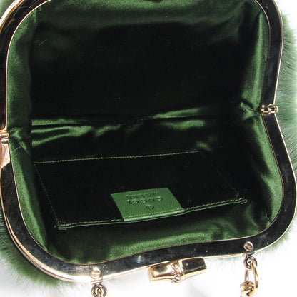 Gucci Mink Fur Bamboo Handle Tom Ford Evening Bag 5 of 7