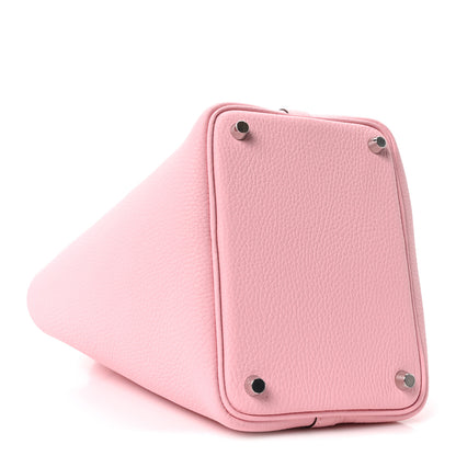 Hermes Taurillon Clemence Picotin Lock 18 PM Rose Sakura 4 of 11