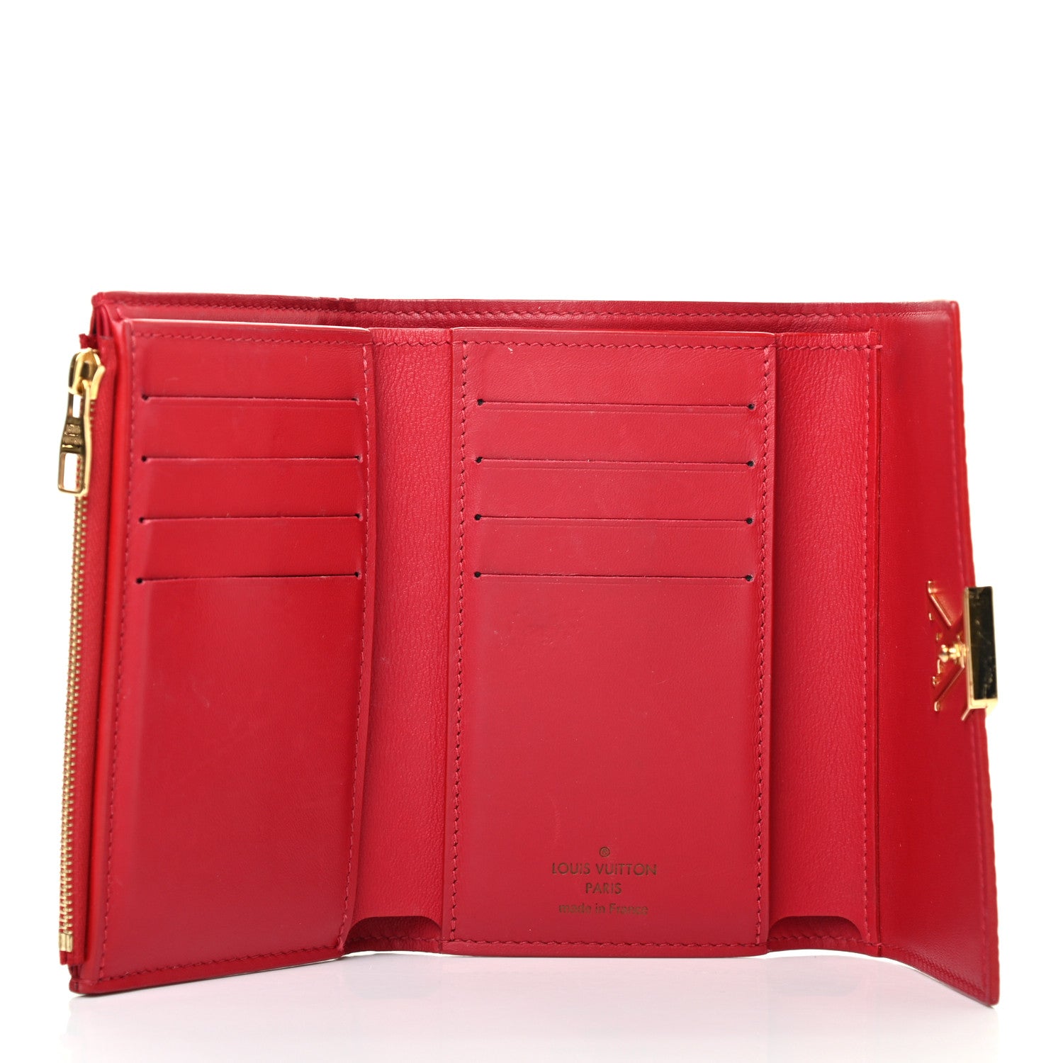 Louis Vuitton Taurillon Capucines Compact Wallet Rubis 5 of 7