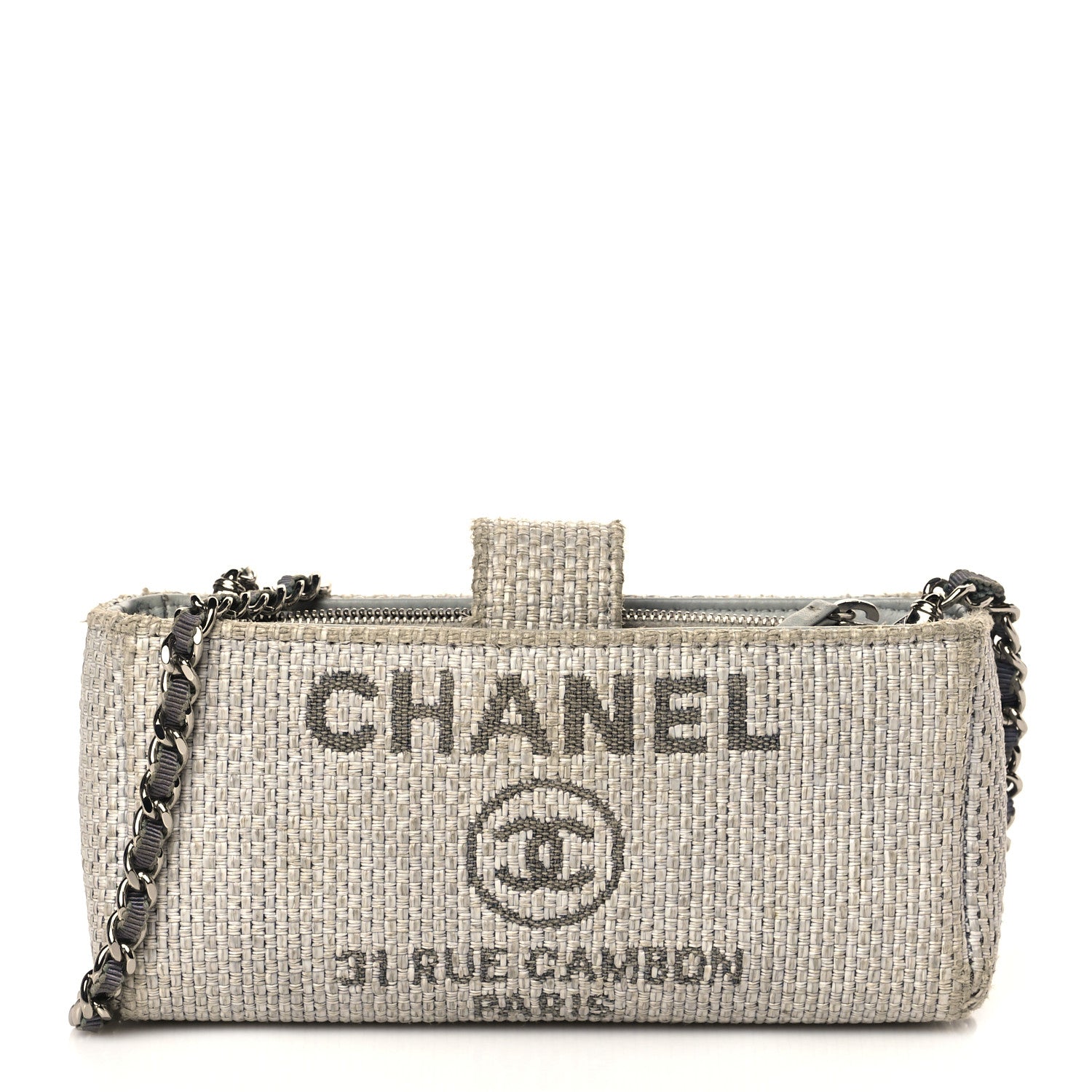 Chanel Canvas Deauville Phone Holder Crossbody 1 of 11