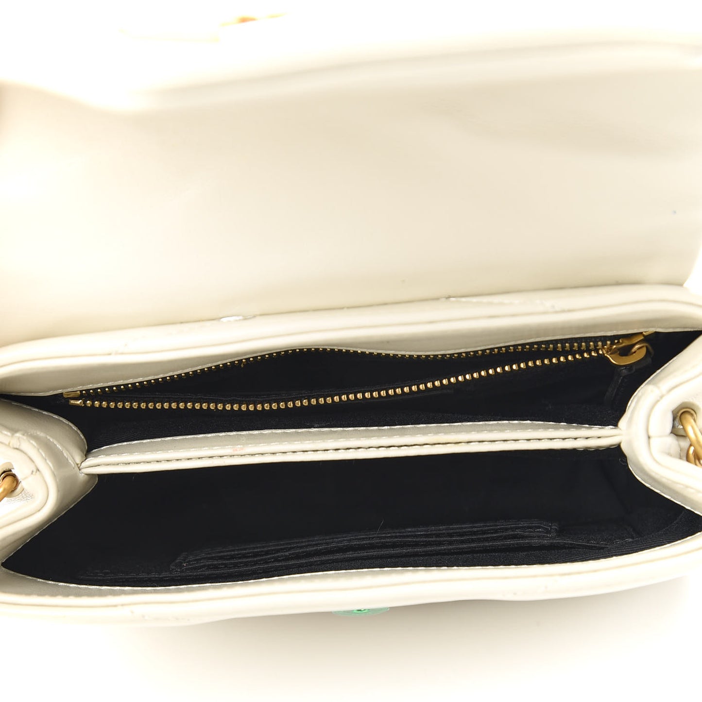 Calfskin Y Quilted Monogram Toy Loulou Crossbody Bag Ivory