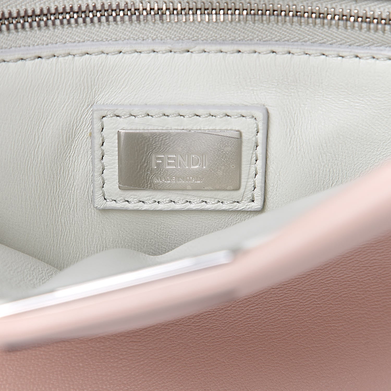 Fendi Nappa Colorblock Mini Peekaboo Iconic Satchel Soap Amazzonia Opal 7 of 11