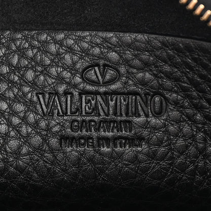 Valentino Garavani Pebbled Calfskin Rockstud Camera Crossbody Bag Black 6 of 10