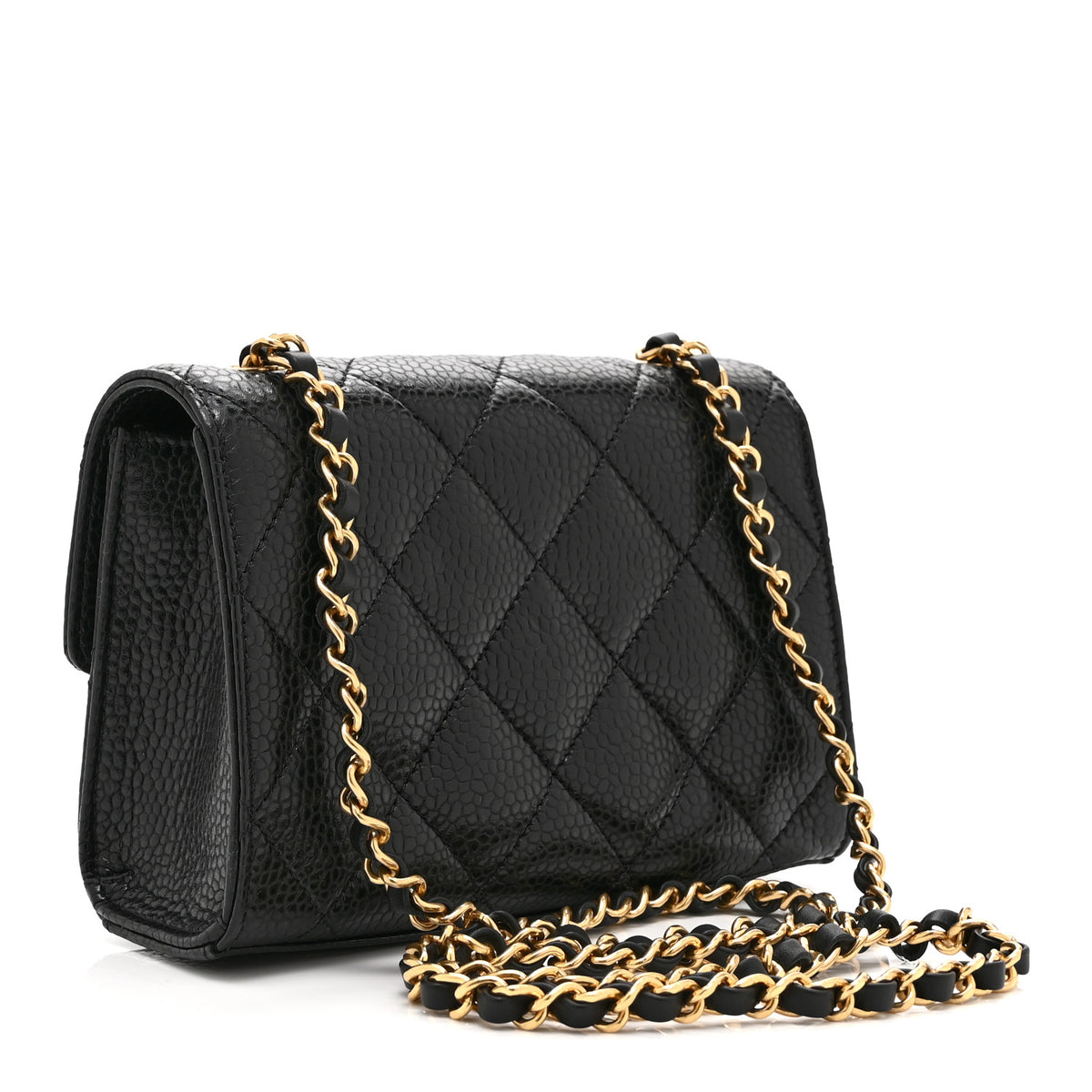 Chanel Grained Calfskin Quilted Cruise Mini Flap Black 3 of 10