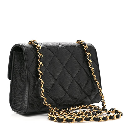 Chanel Grained Calfskin Quilted Cruise Mini Flap Black 3 of 10