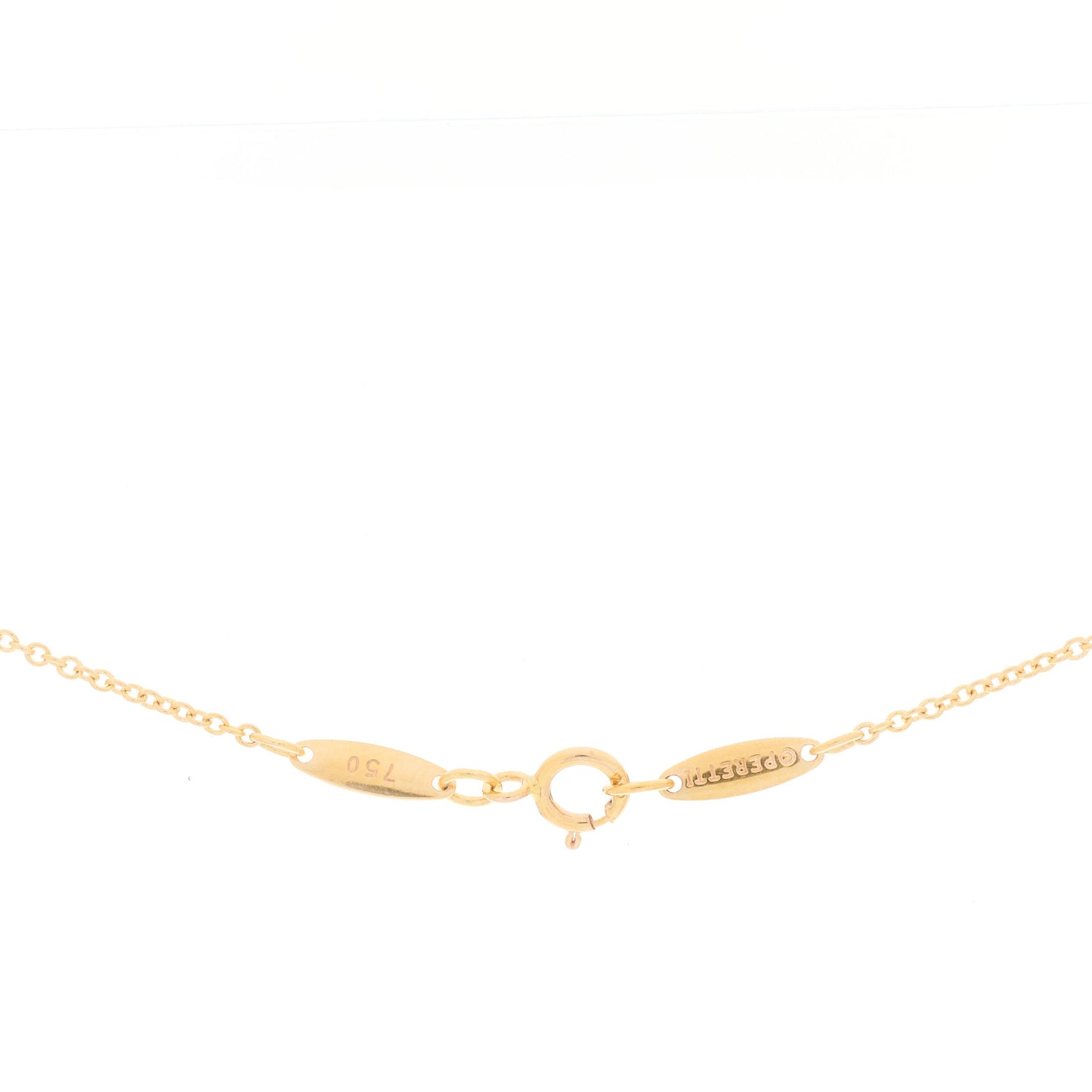 18K Rose Gold Diamond .07ct Elsa Peretti Diamonds by the Yard Pendant Necklace