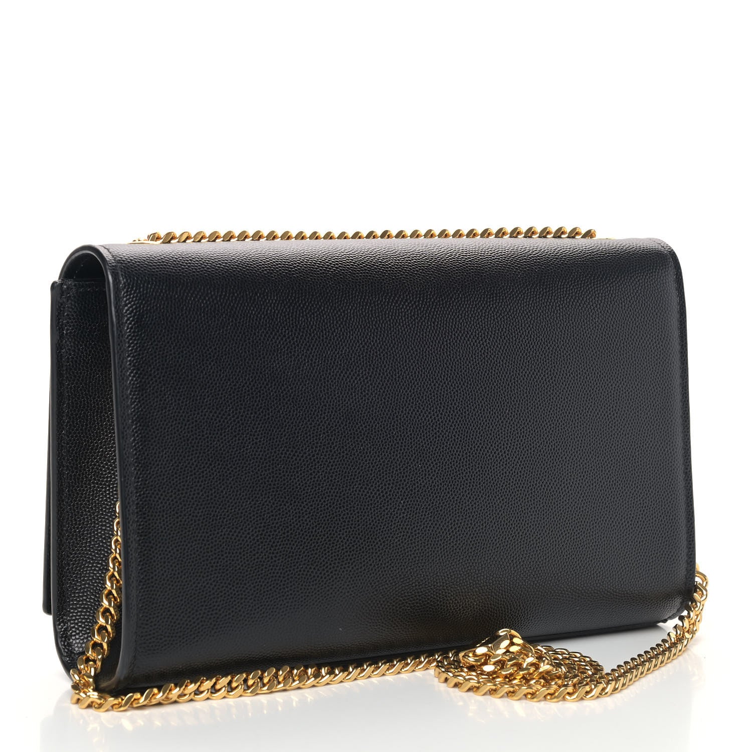 Saint Laurent Grain De Poudre Medium Classic Monogram Kate Satchel Black 2 of 4
