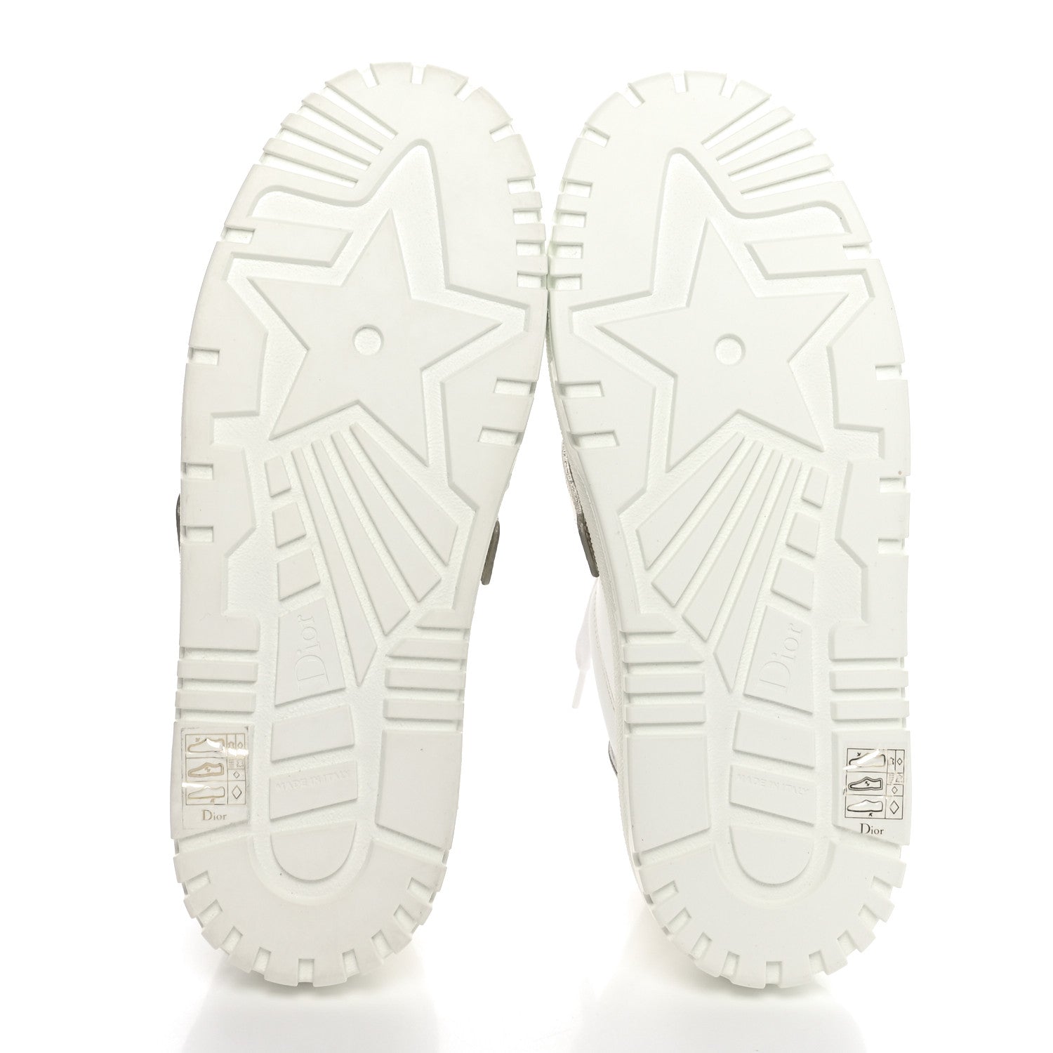 Christian Dior Laminated Calfskin Bi-Color Dior-ID Platform Sneakers 39.5 White Gold 6 of 8