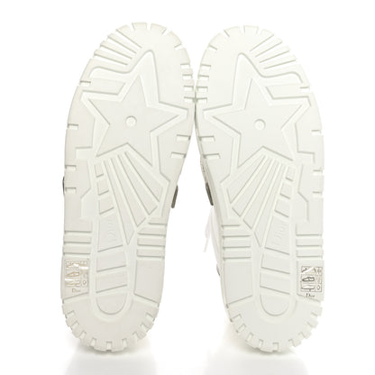 Christian Dior Laminated Calfskin Bi-Color Dior-ID Platform Sneakers 39.5 White Gold 6 of 8