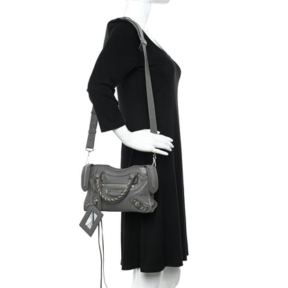 Balenciaga Chevre Silver Metallic Edge Hardware Mini City Gris Acier 2 of 18