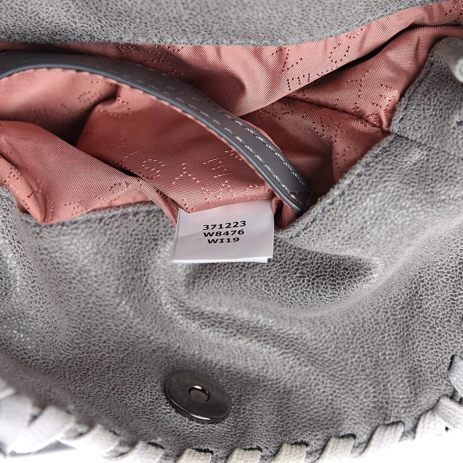 Stella McCartney Shaggy Deer Mini Candy Falabella Grey 6 of 9