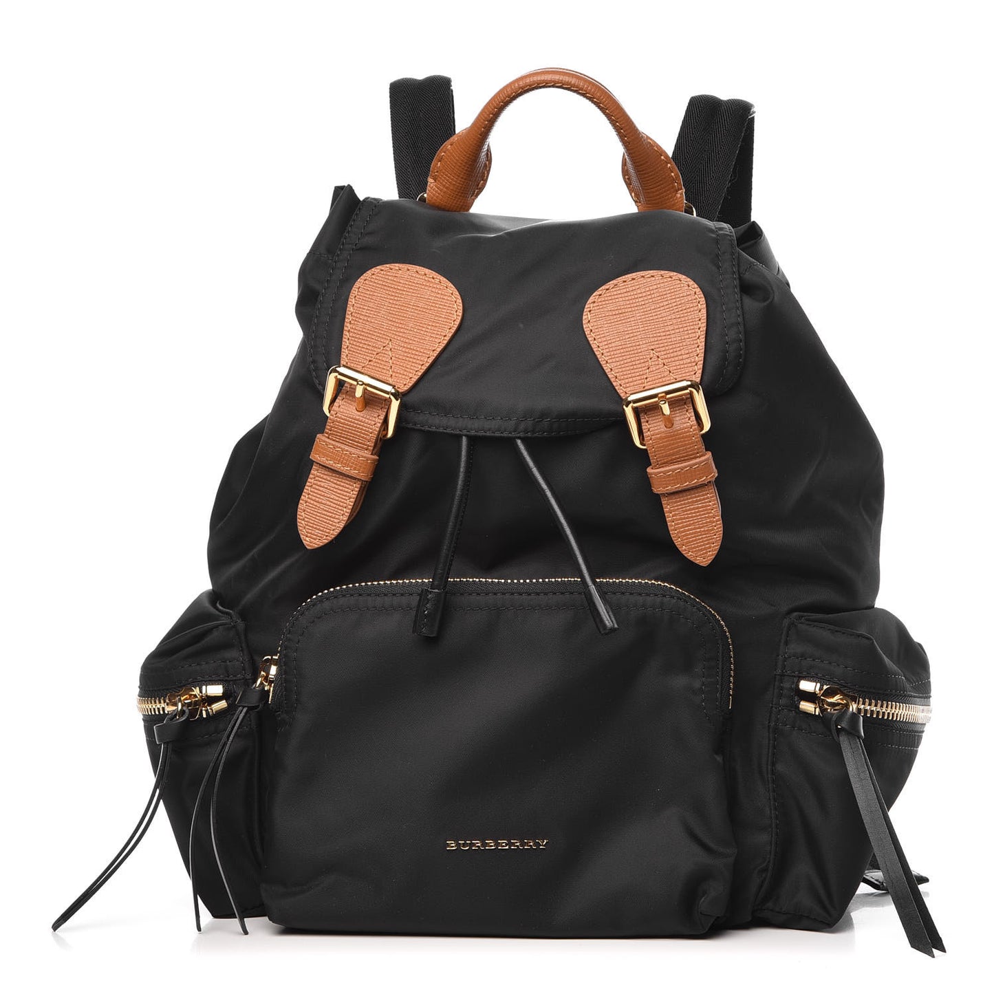 Nylon Medium Rucksack Backpack Black