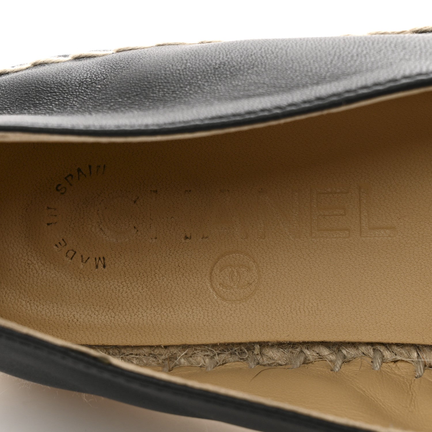 Chanel Lambskin CC Espadrilles 36 Black 7 of 10