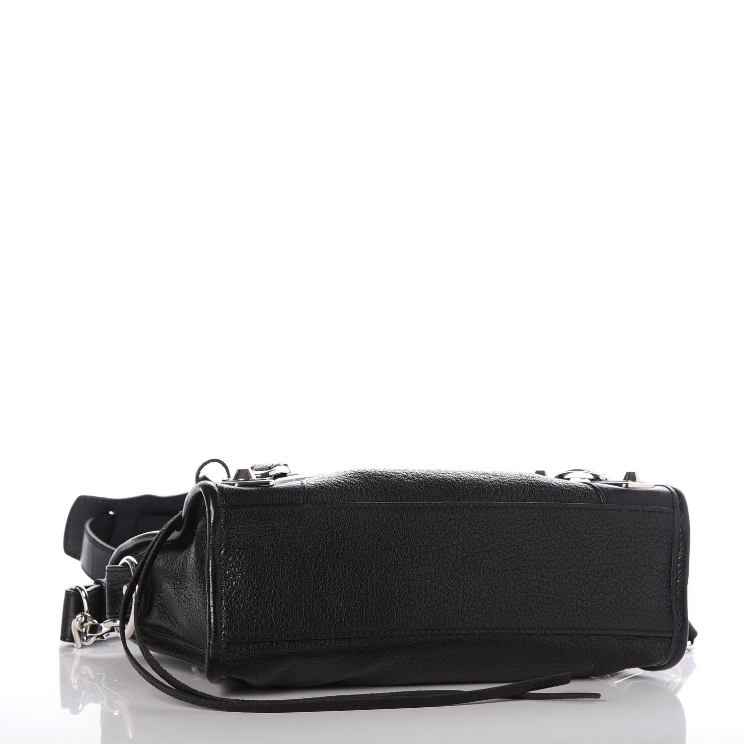 Balenciaga Chevre Silver Metallic Edge Hardware Mini City Black 4 of 7