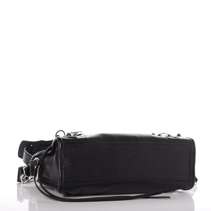 Balenciaga Chevre Silver Metallic Edge Hardware Mini City Black 4 of 7