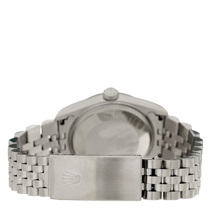 Rolex Stainless Steel 18K White Gold Diamond 31mm Oyster Perpetual Datejust Watch Silver Jubilee 78274 3 of 4