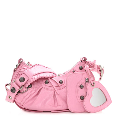Balenciaga Agneau Arena Le Cagole Shoulder Bag XS Candy Pink 1 of 8