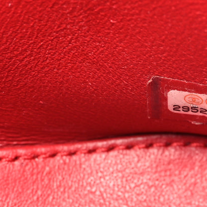 Chanel Lambskin Quilted Trendy Vanity Case Red 7 of 11