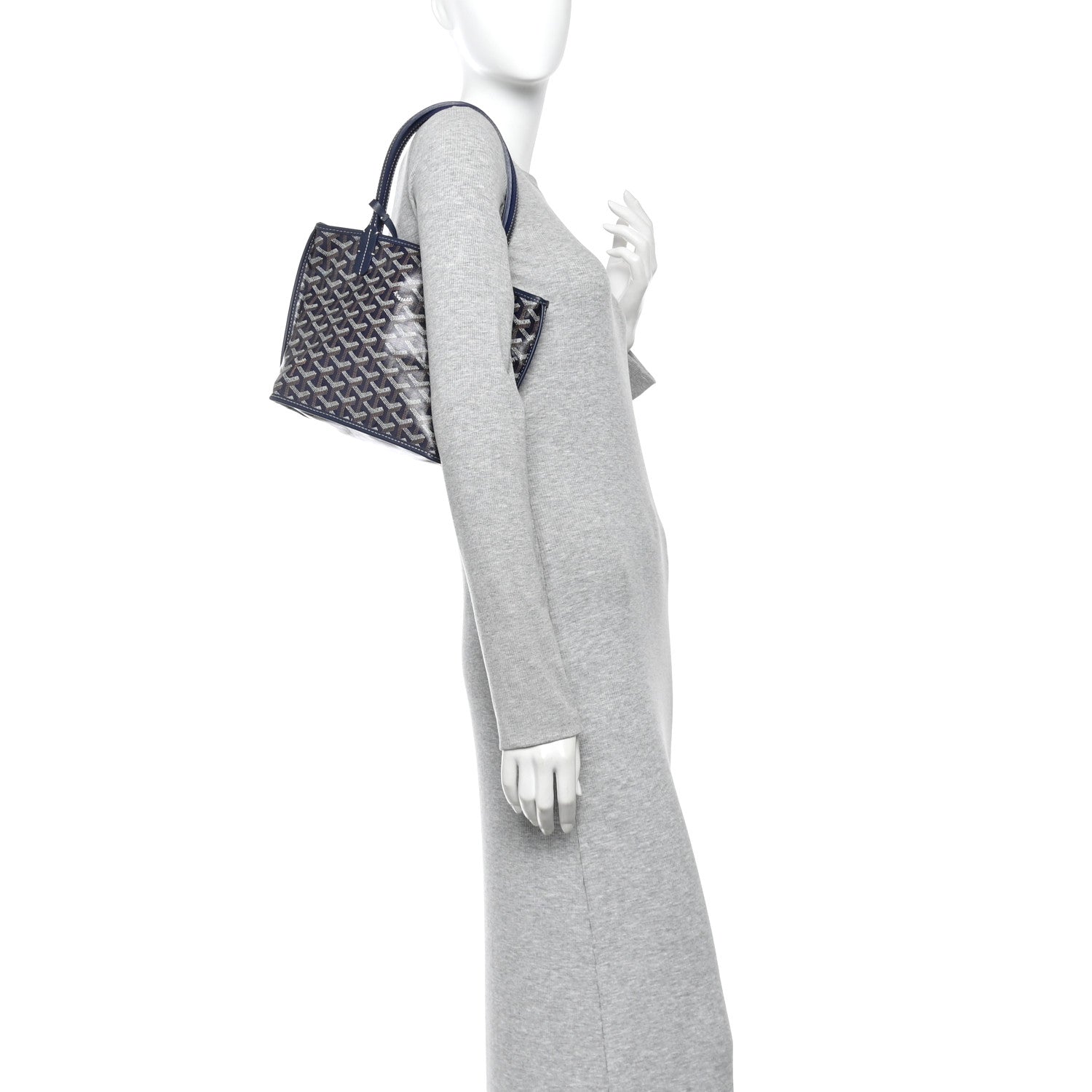 Goyard Goyardine Reversible Mini Anjou Navy 2 of 10