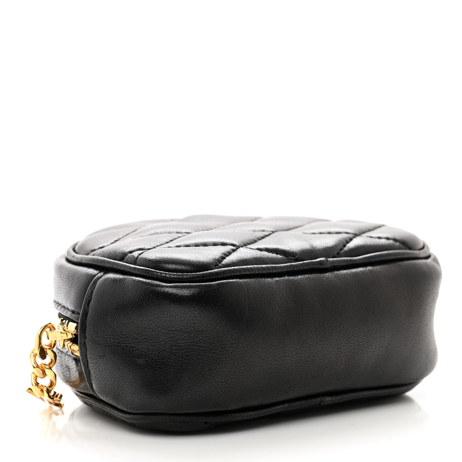 Saint Laurent Lambskin Quilted Lolita Cosmetic Pouch Black 4 of 7