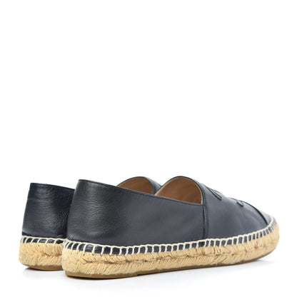 Chanel Lambskin CC Espadrilles 38 Black 4 of 11