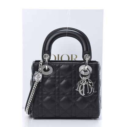 Christian Dior Lambskin Cannage Mini Lady Dior Black 11 of 11