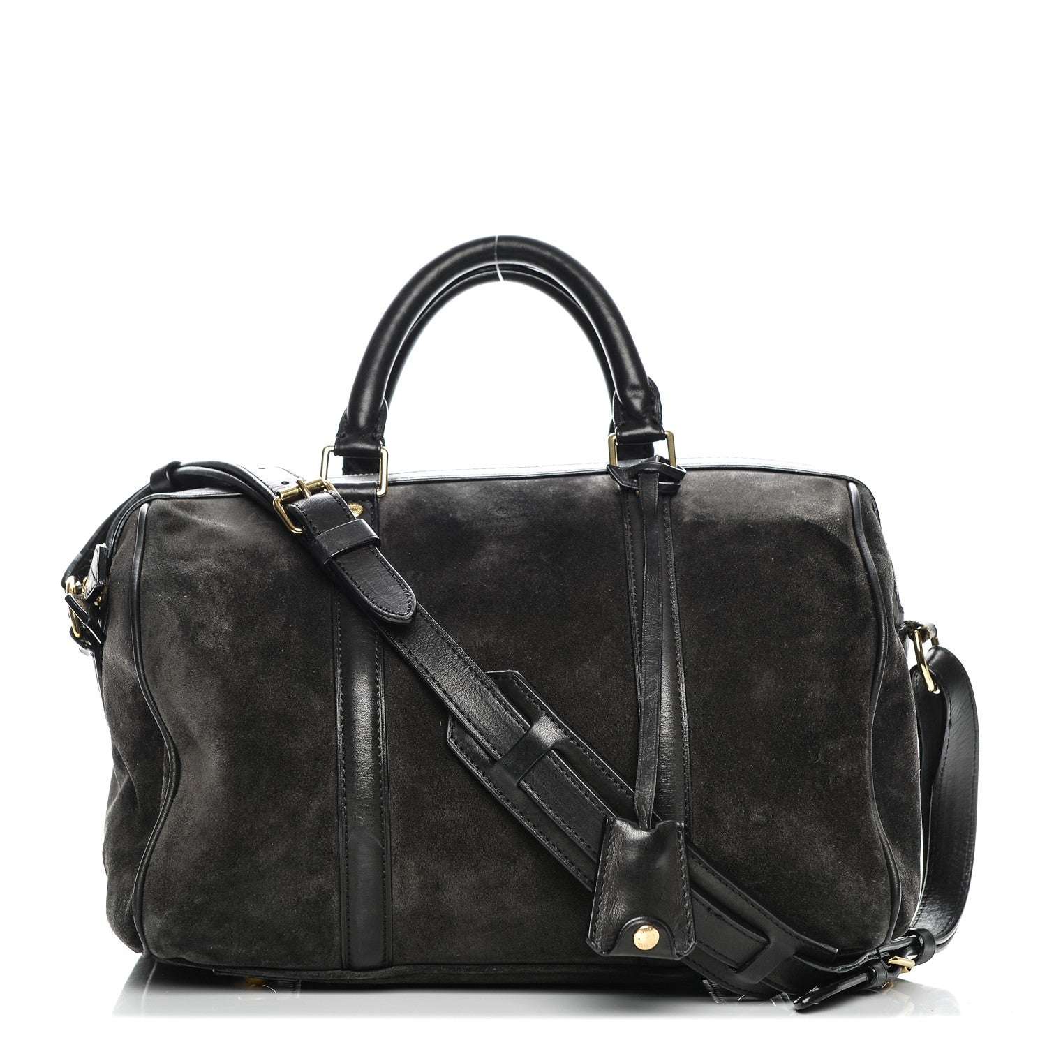 Louis Vuitton Suede Calfskin SC Bag MM Asphalt 1 of 9