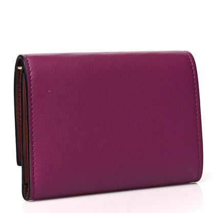 Loewe X SPIRITED AWAY Calfskin Aogaeru Small Vertical Wallet Bouganville 3 of 9