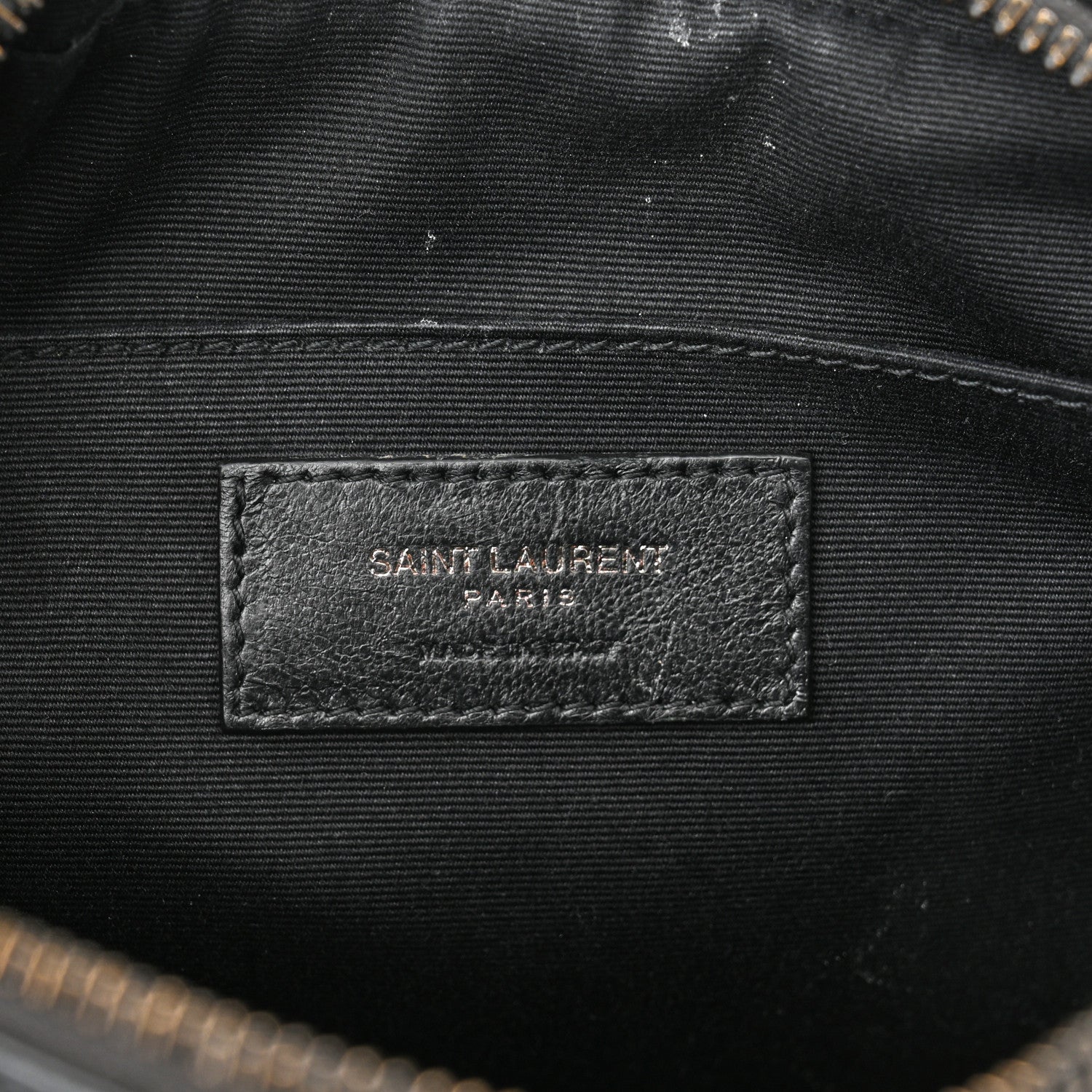 Saint Laurent Calfskin Matelasse Monogram Monochrome Lou Camera Bag Black 6 of 13