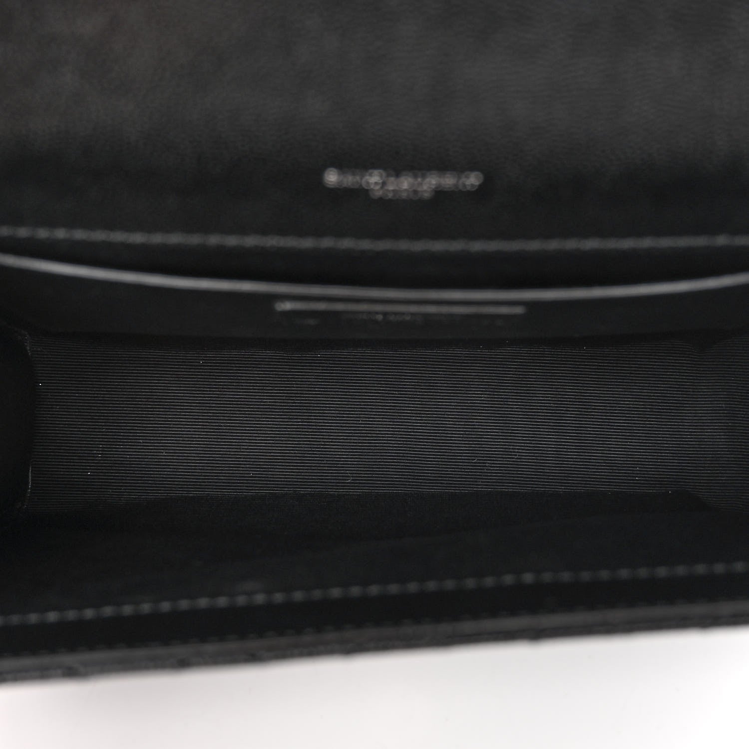 Saint Laurent Grain De Poudre Textured Mixed Matelasse Triquilt Medium Monogram Satchel Black 5 of 9