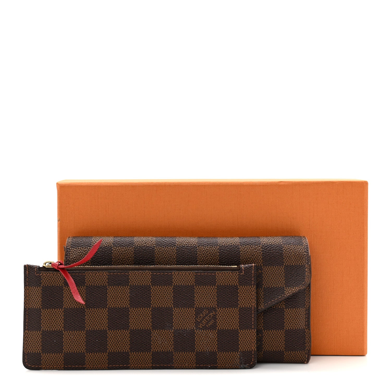 Louis Vuitton Damier Ebene Josephine Wallet Red 1825059 – FASHIONPHILE