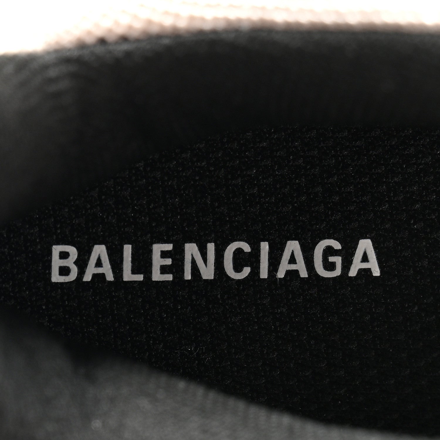 Balenciaga Fabric Mesh Womens Triple S Sneakers 36 Beige Black 7 of 9