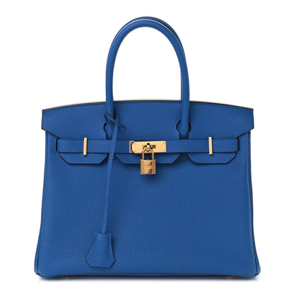Hermes Togo Birkin 30 Bleu Zellige 1 of 10
