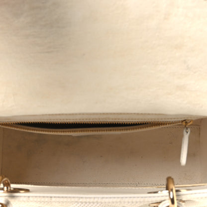 Christian Dior Macrocannage Technical Fabric Medium Lady Dior White 5 of 15